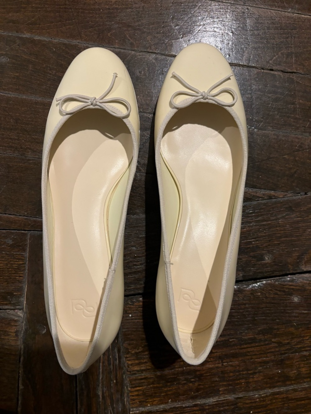 Reformation Renada Ballet Kitten Pump - Cream Puff Patent